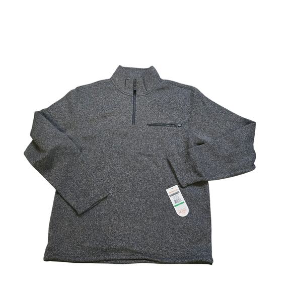Merrell men's quarter-zip fleece pullover sweater Men's Size Large - Picture 1 of 8
